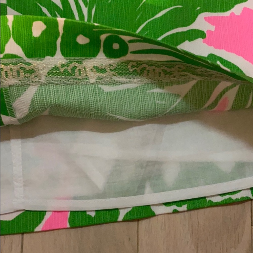 Mini-jupe Imprimé Ananas Lilly Pulitzer - Taille 4 - Occasion En Très Bon état